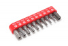 Набор бит TORX с отверстием 10 предметов 1/4" (TН 7,8,9,10,15,20,25,27,30,40-25мм),в блистере Forsag. Большой выбор на сайте Трейдимпорт